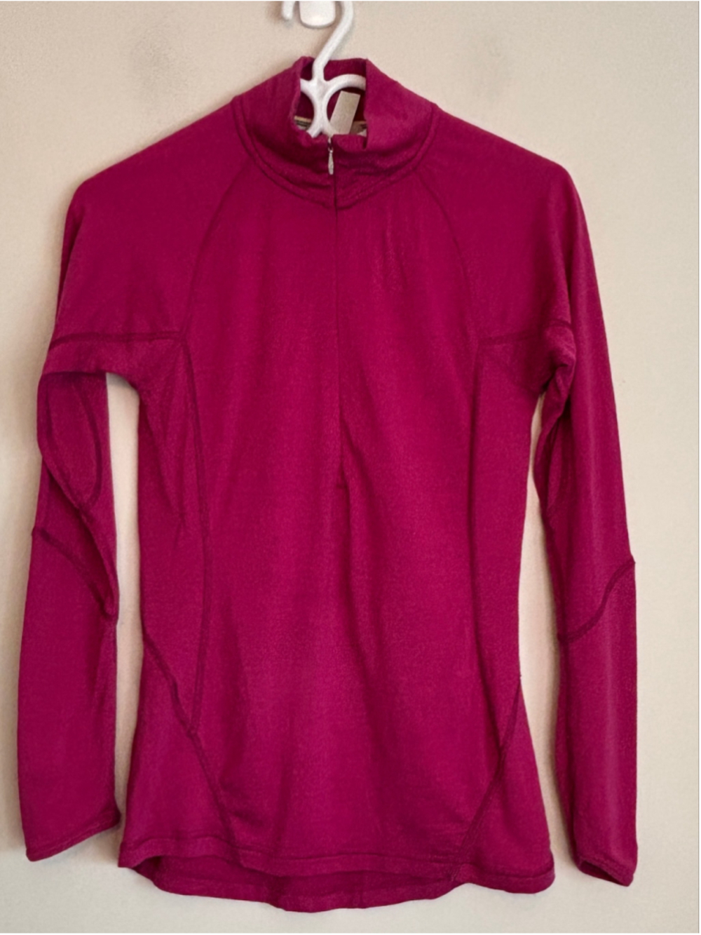 Smartwool Long Sleeve Base Layer Top 100% Merino Wool Pink Womens Size Small